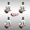 Service Caster 3.5 Inch 316SS High Temp Glass Filled Nylon 1-5/8 Inch Stem Caster Set Brake SCC SCC-SS316EX20S3514-GFNSHT-TLB-158-4 - alternate 4